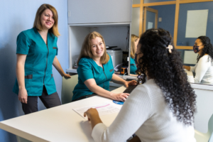 a group of prospective dental assistant students