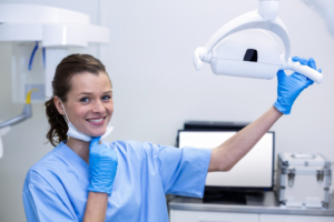 a dental assistant student smiling 